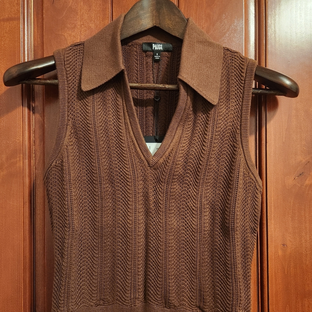 PAIGE Rossana Sweater Tank, Small, NWT - Picture 2 of 5